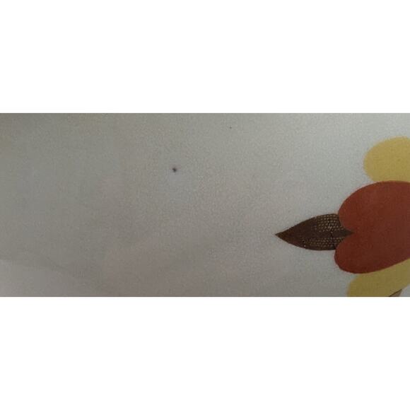 Vtg Hall Jewel Tea Autumn Leaf BALL Pitcher 7 1/2" tall Ice Lip Gold Rim 80 oz. - Picture 7 of 9